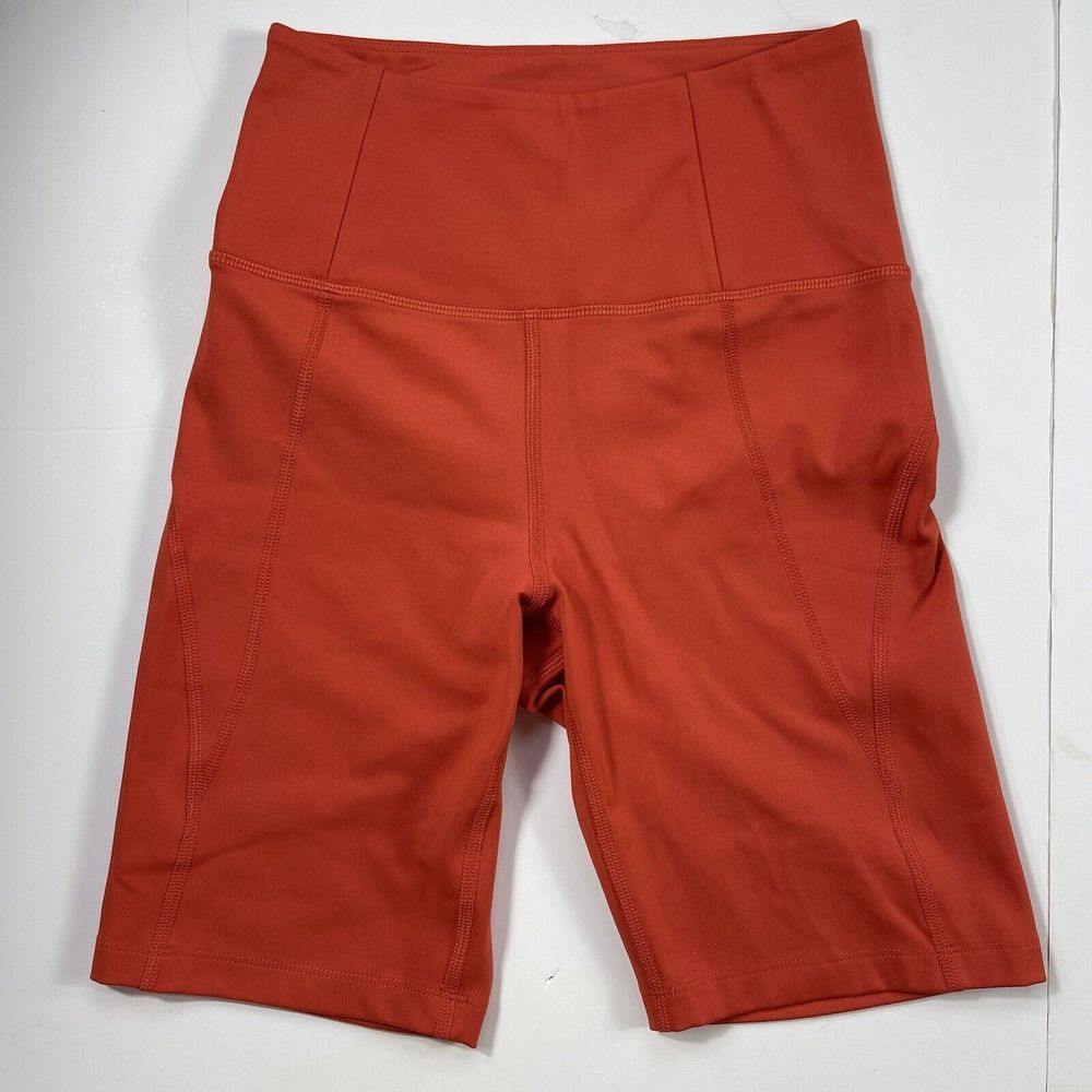 Girlfriend Collective Orange Biker Shorts Women Extra Small Athletic Activewear